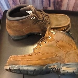 Men's steel toe soft leather Georgia Boots size 10